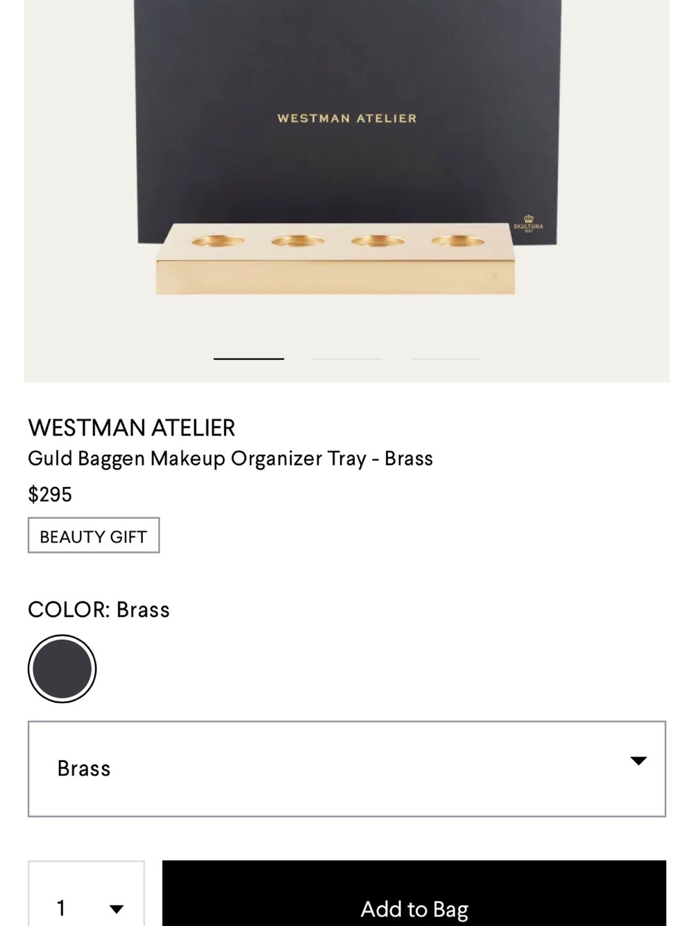 Westman Atelier Gold Brush Display Tray - Picture 2 of 7